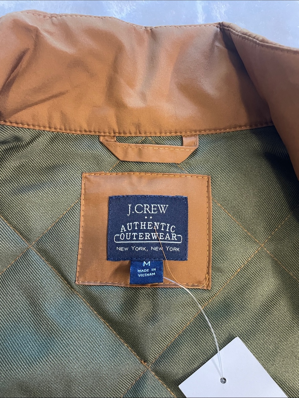 J.Crew Men's Quilted Vest - Caramel Brown M - Picture 4 of 7
